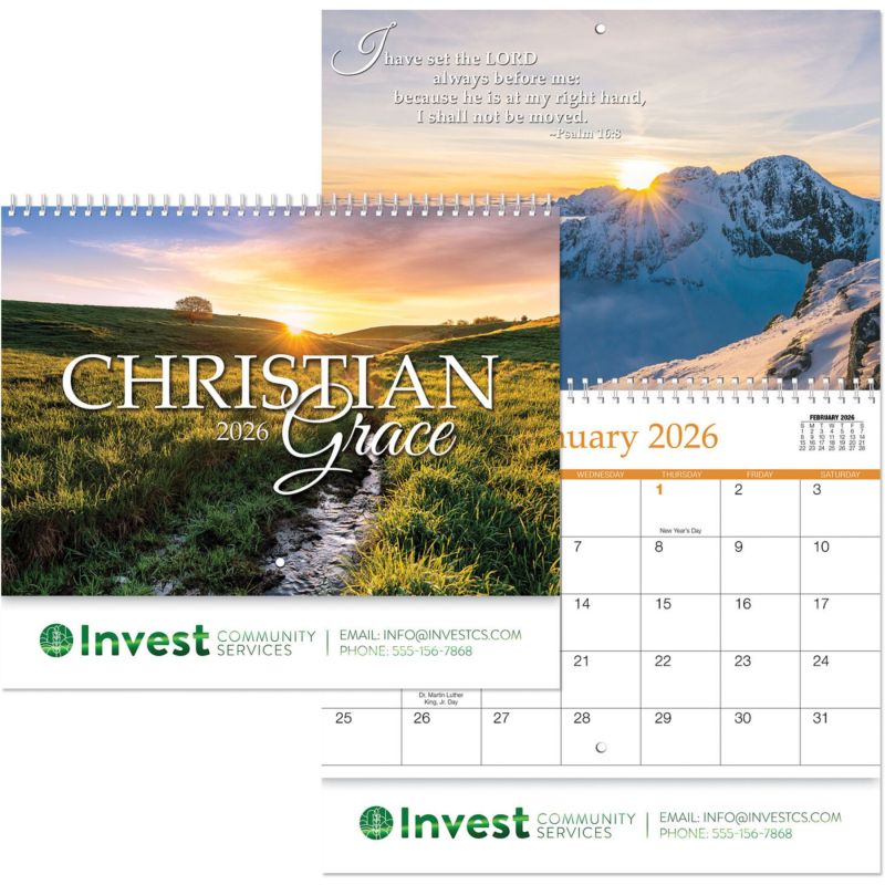Christian Grace Spiral Wall Calendar 1 Christian Grace Spiral Wall Calendar 1