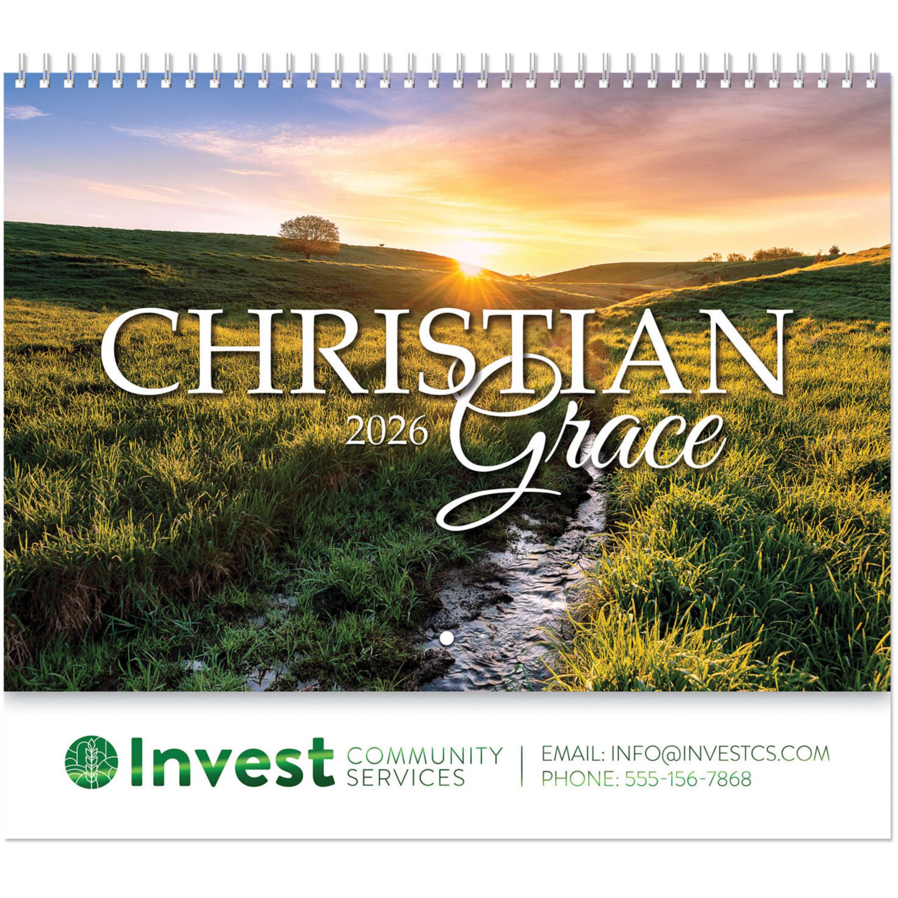Christian Grace Spiral Wall Calendar 1