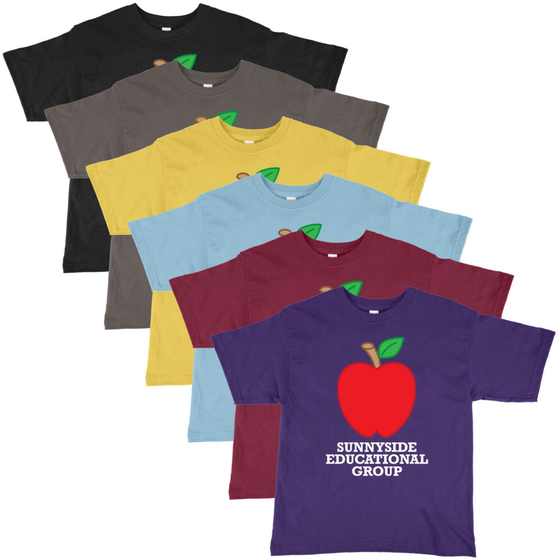 M&O Youth Soft T-Shirt 100% Cotton Full Color 1