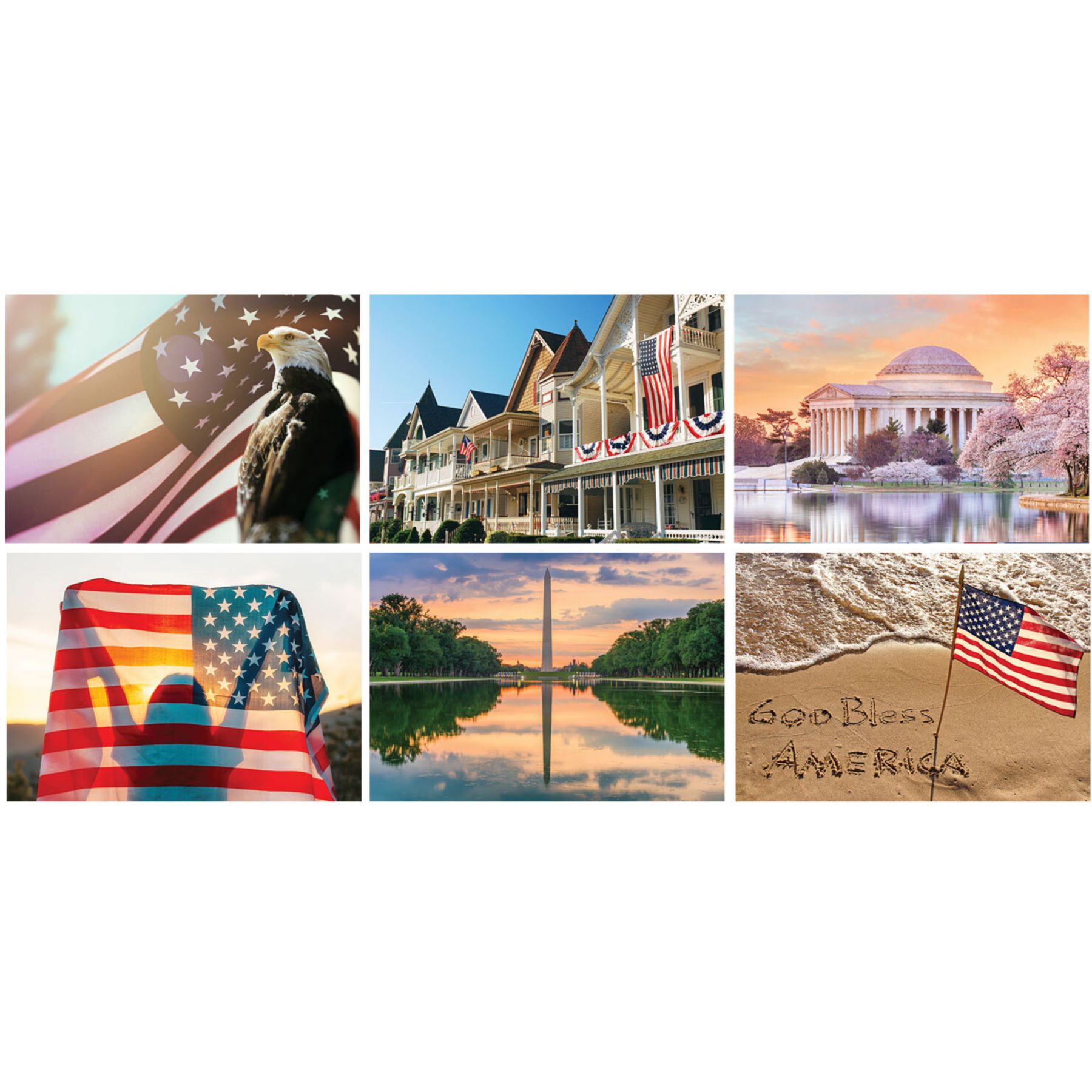 Full Color American Glory Spiral Wall Calendar 1