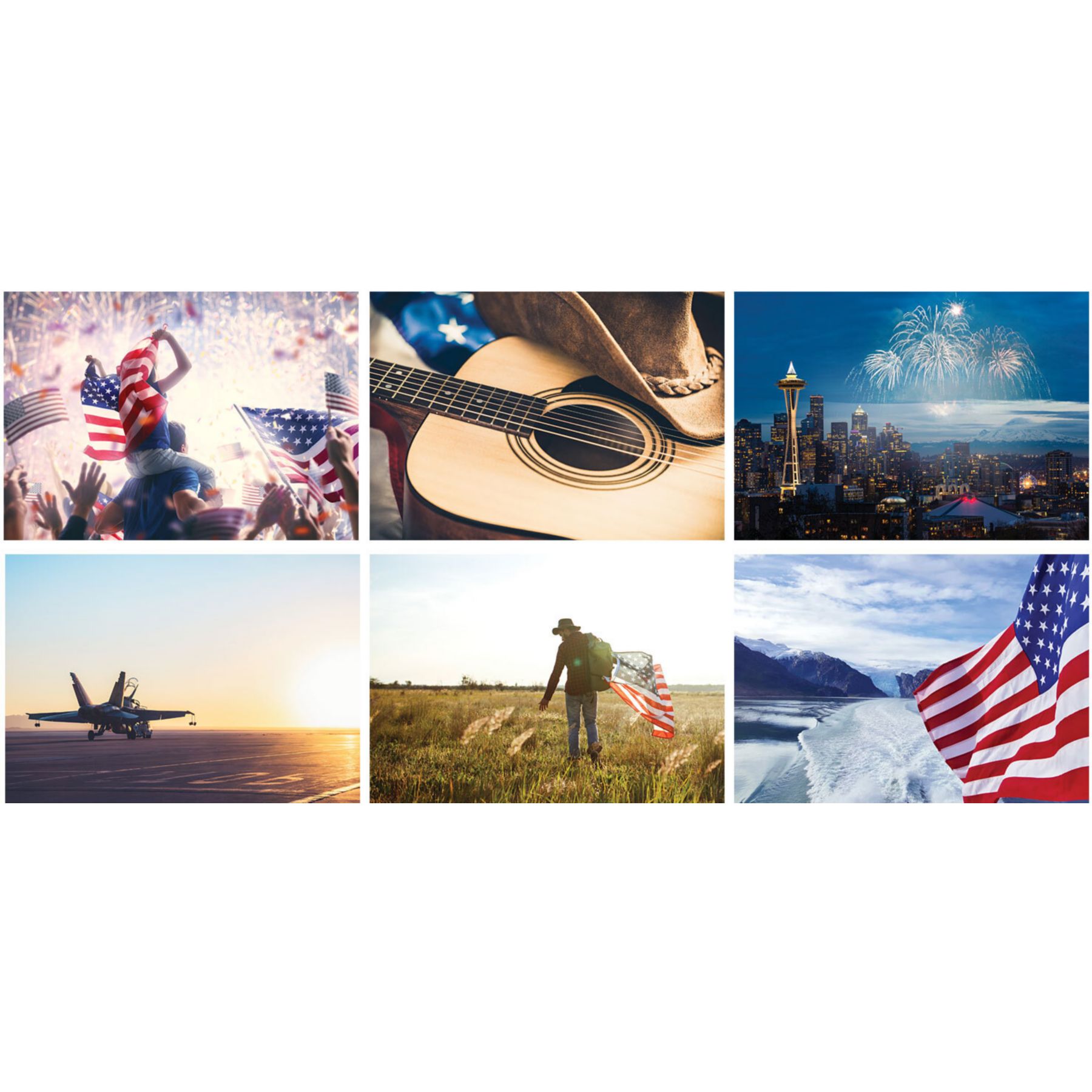 Full Color American Glory Spiral Wall Calendar 1