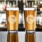 2 PC Etched Pint Glass 16 Oz 4 2 PC Etched Pint Glass 16 Oz 4