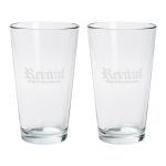 2 PC Etched Pint Glass 16 Oz 3 2 PC Etched Pint Glass 16 Oz 3