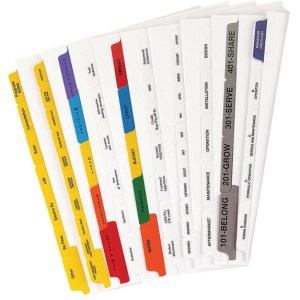 12 Bank Mylar Tab Set 8.5x11" 1 12 Bank Mylar Tab Set 8.5x11" 1