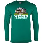 Full Color Mens Long Sleeve 100% Cotton T-Shirt 1 Full Color Mens Long Sleeve 100% Cotton T-Shirt 1