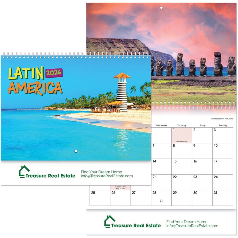 Latin America Spiral Wall Calendar 1 Latin America Spiral Wall Calendar 1