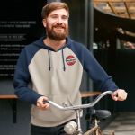 Adult Fleece Colorblock Baseball Hoodie - Emb 1 Adult Fleece Colorblock Baseball Hoodie - Emb 1