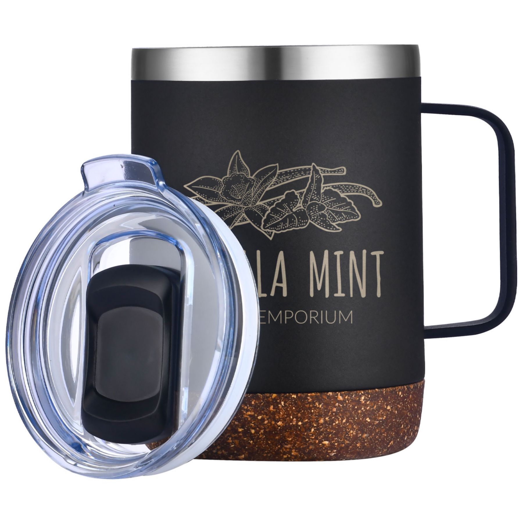 Saratoga Powder Coated Cork Bottom Mug 12 Oz 1