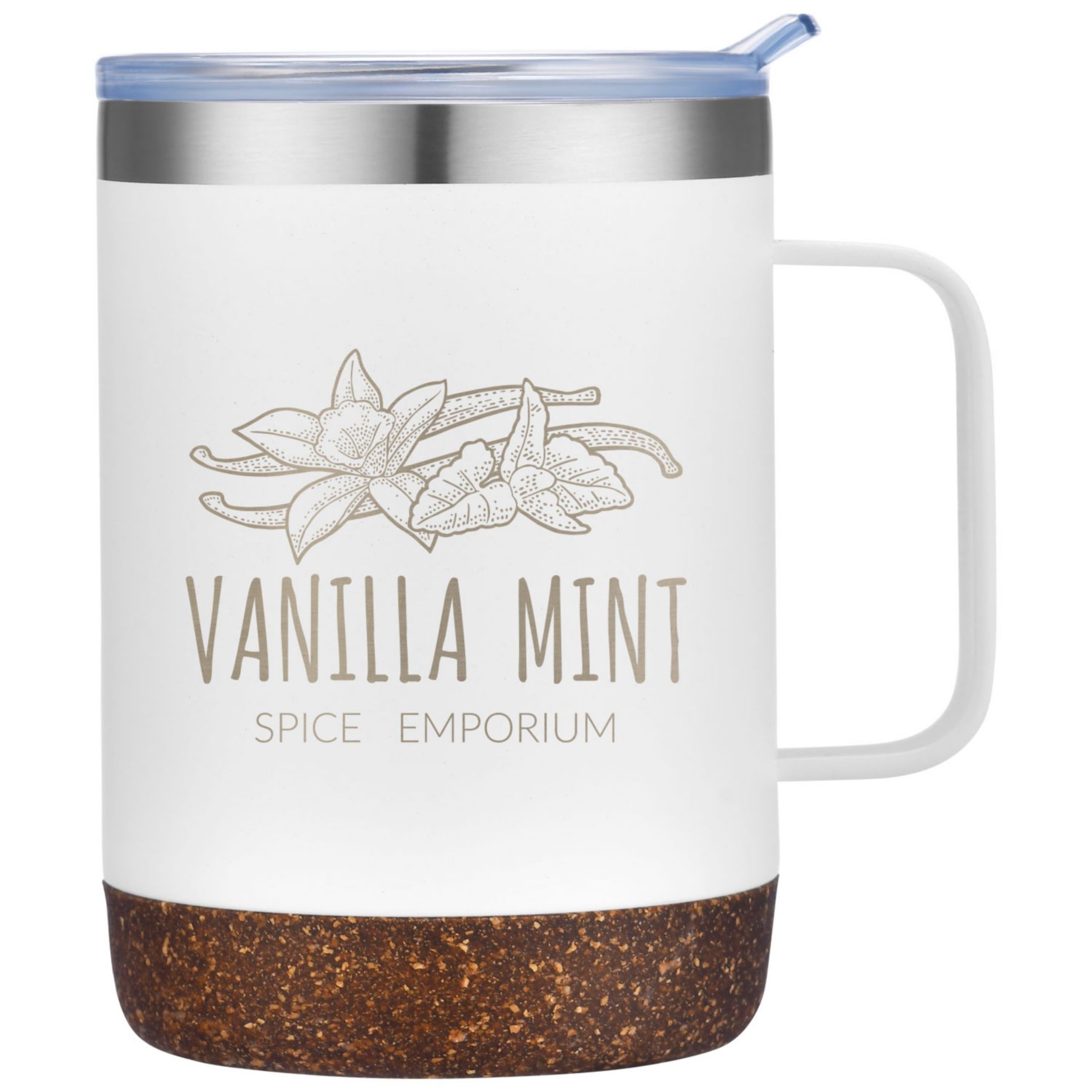 Saratoga Powder Coated Cork Bottom Mug 12 Oz 1