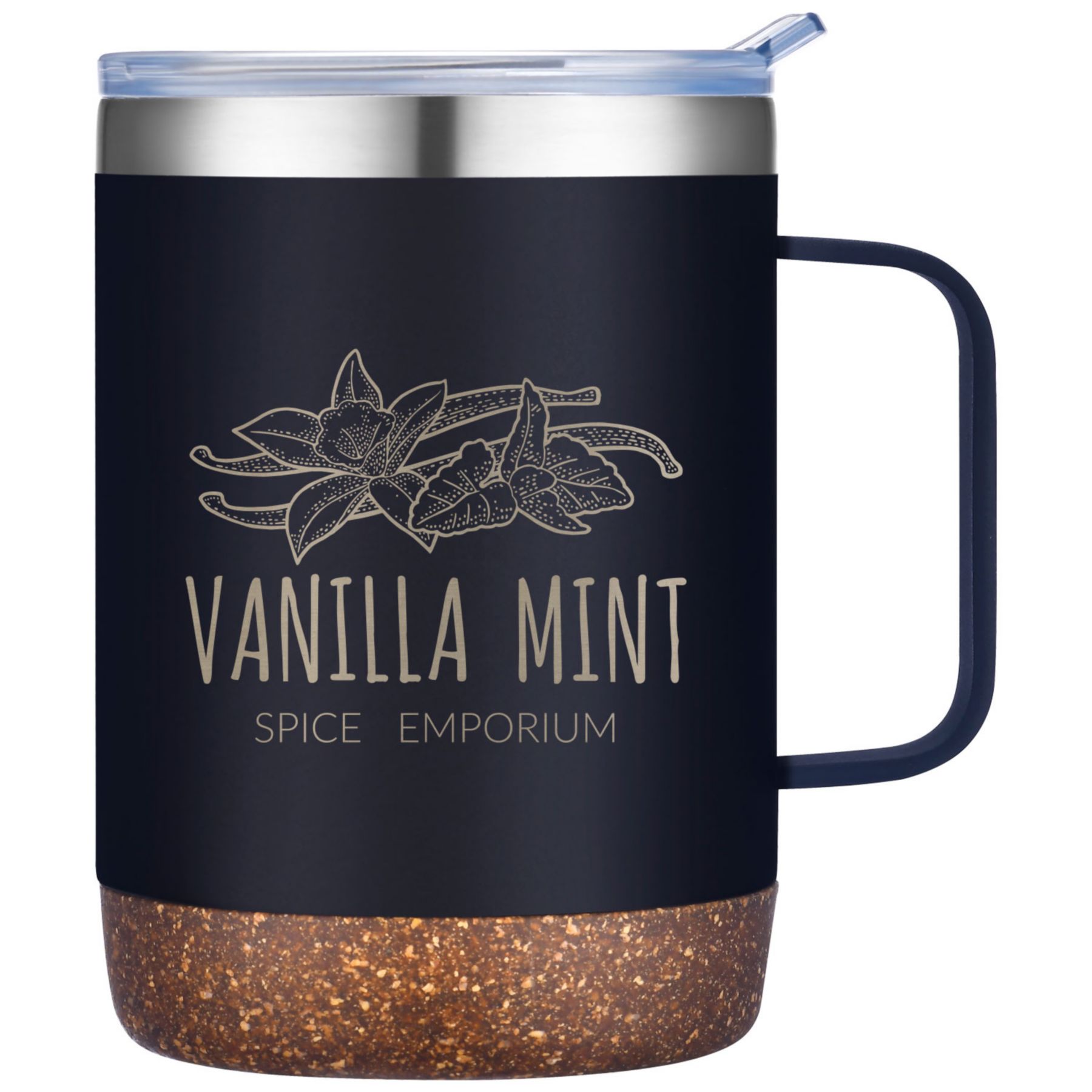 Saratoga Powder Coated Cork Bottom Mug 12 Oz 1