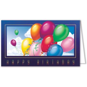 Rainbow Balloons Birthday Card 1 Rainbow Balloons Birthday Card 1