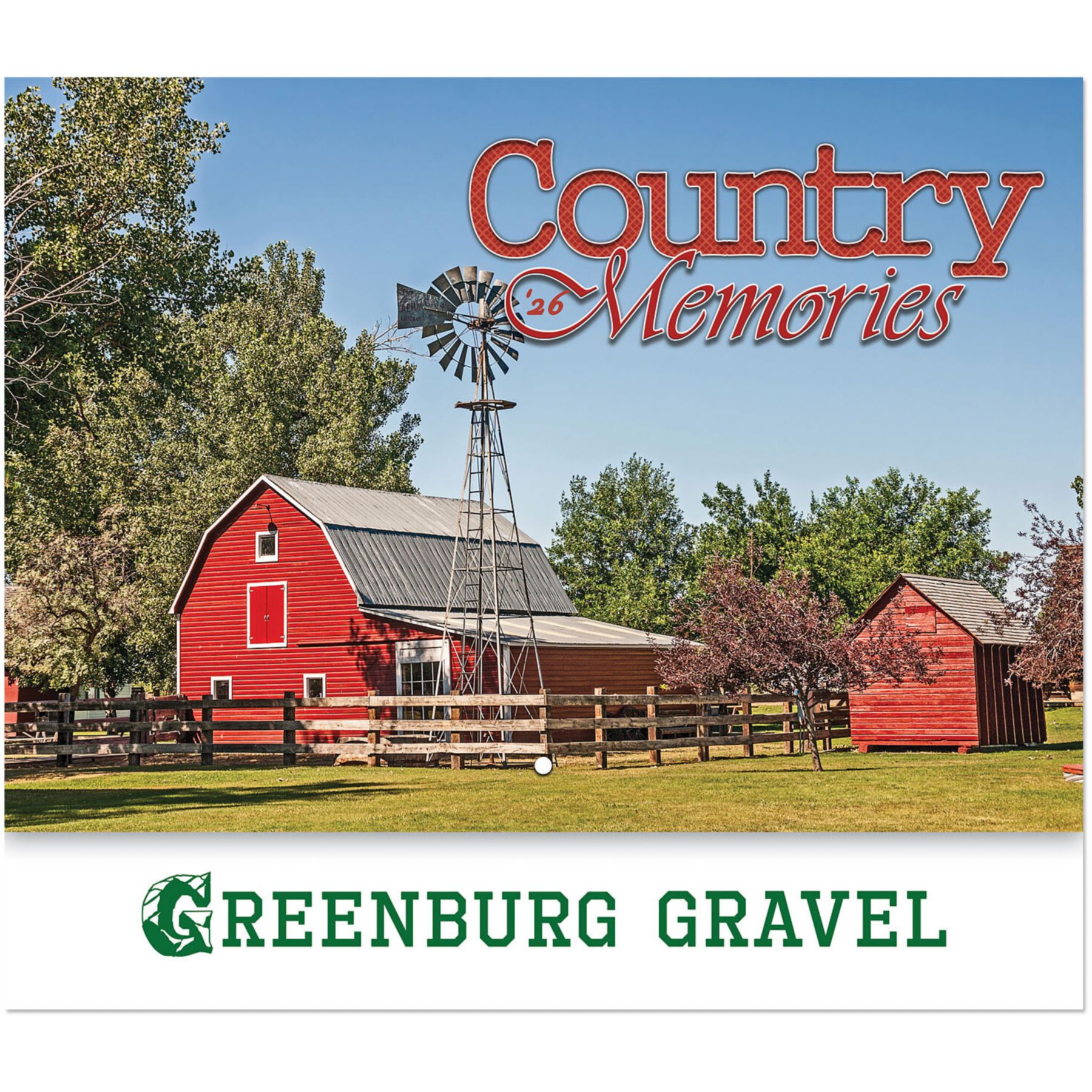 Country Memories Stapled Wall Calendar 1