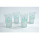 Frosted Pint Glass Gift Set Of 4 3 Frosted Pint Glass Gift Set Of 4 3