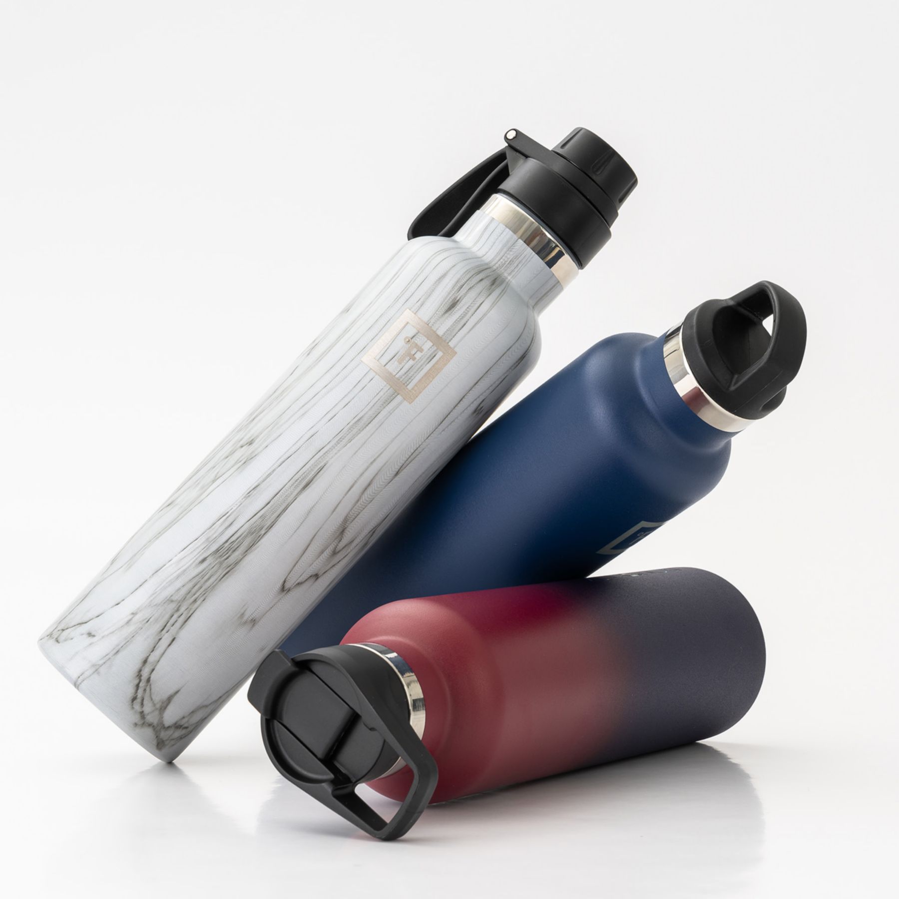 Iron Flask Narrow Mouth Bottle With Spout Lid 1