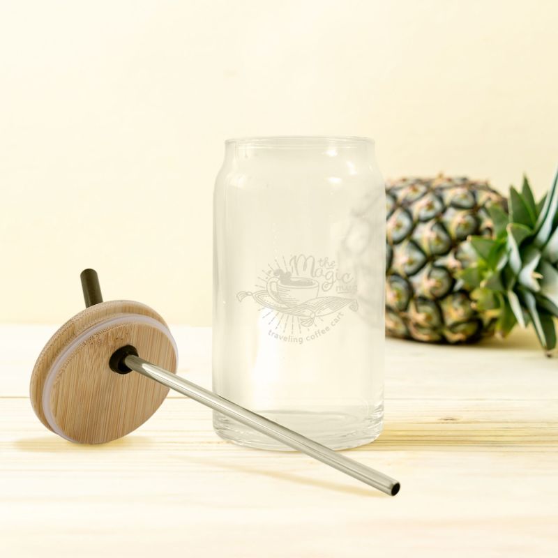 Pod Etched Can Glass 16 Oz. 1 Pod Etched Can Glass 16 Oz. 1