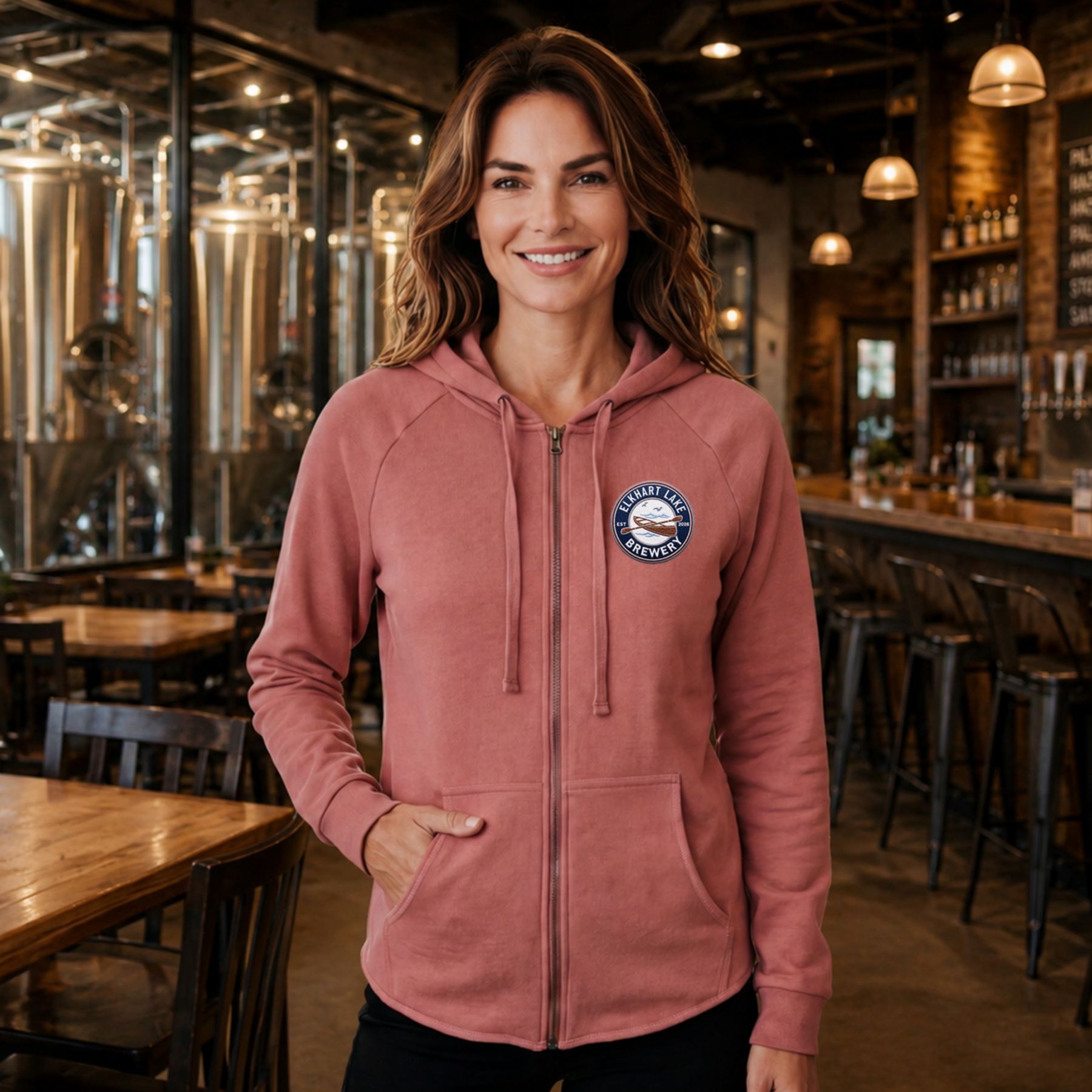Coconut Creek Soft Full Zip Hoodie - Embroidered 1
