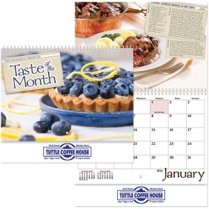 Taste Of Month Wall Calendar Spiral 1 Taste Of Month Wall Calendar Spiral 1
