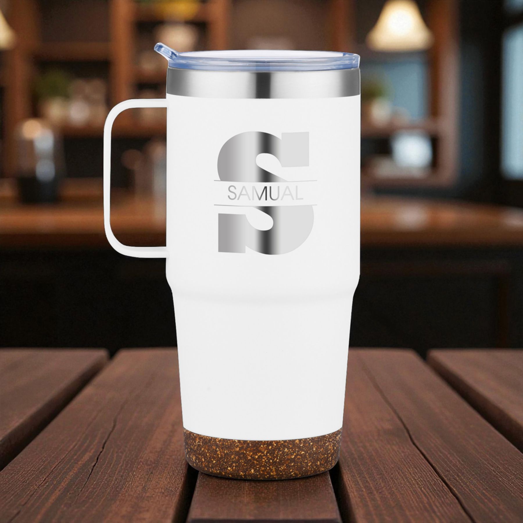 Pod Cork Bottom Stainless Mug 24 Oz 1