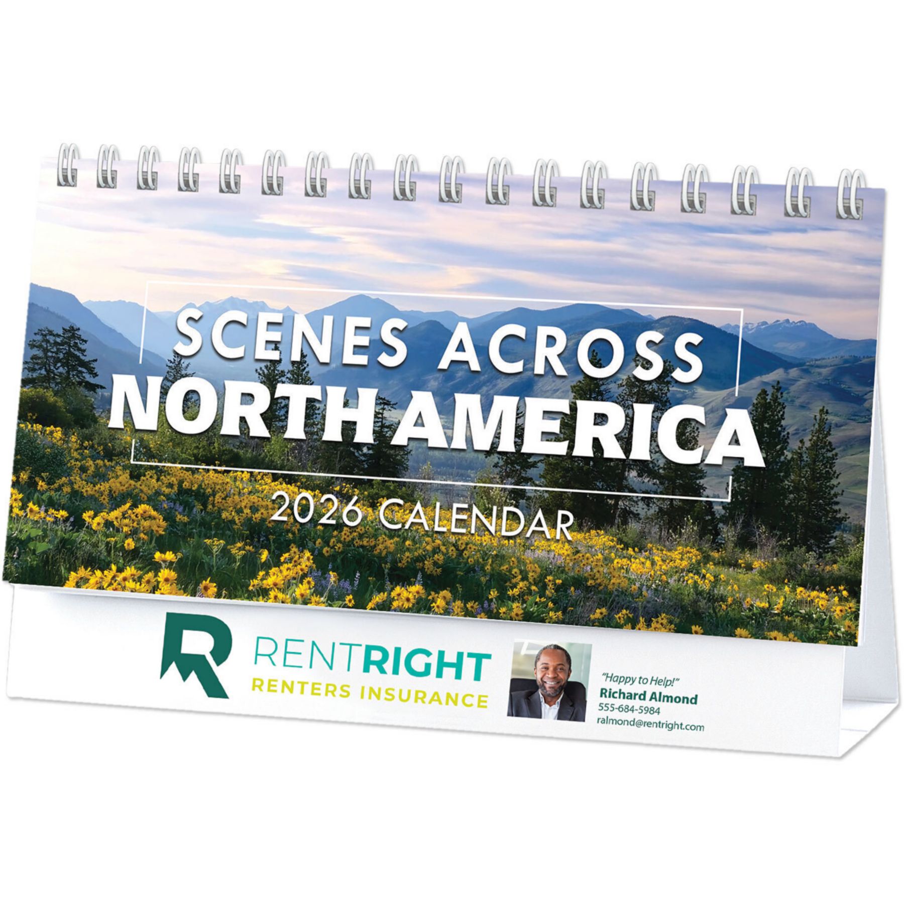 Full Color Scenes Across America Desk Calendar 1