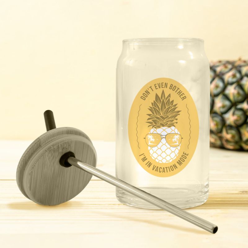 Pod Full Color Can Glass W Bamboo Lid 16 Oz 1 Pod Full Color Can Glass W Bamboo Lid 16 Oz 1