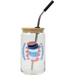Pod Full Color Can Glass W Bamboo Lid 16 Oz 2 Pod Full Color Can Glass W Bamboo Lid 16 Oz 2