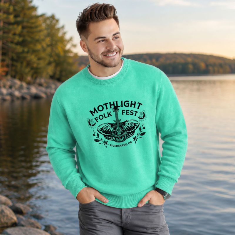Garment Dye Crewneck - Screen Print 1 Garment Dye Crewneck - Screen Print 1
