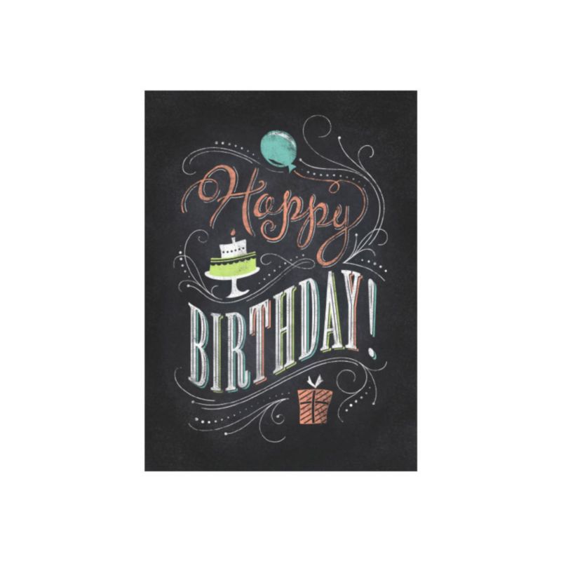 Birthday Chalk Greeting Card 1 Birthday Chalk Greeting Card 1