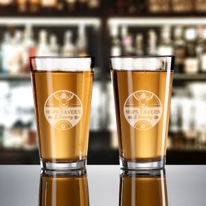 Pod Etched Pint Glass 16 Oz. 1 Pod Etched Pint Glass 16 Oz. 1