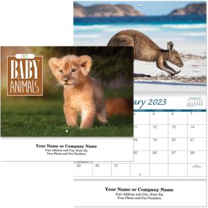 Baby Animals Stapled Wall Calendar 1 Baby Animals Stapled Wall Calendar 1
