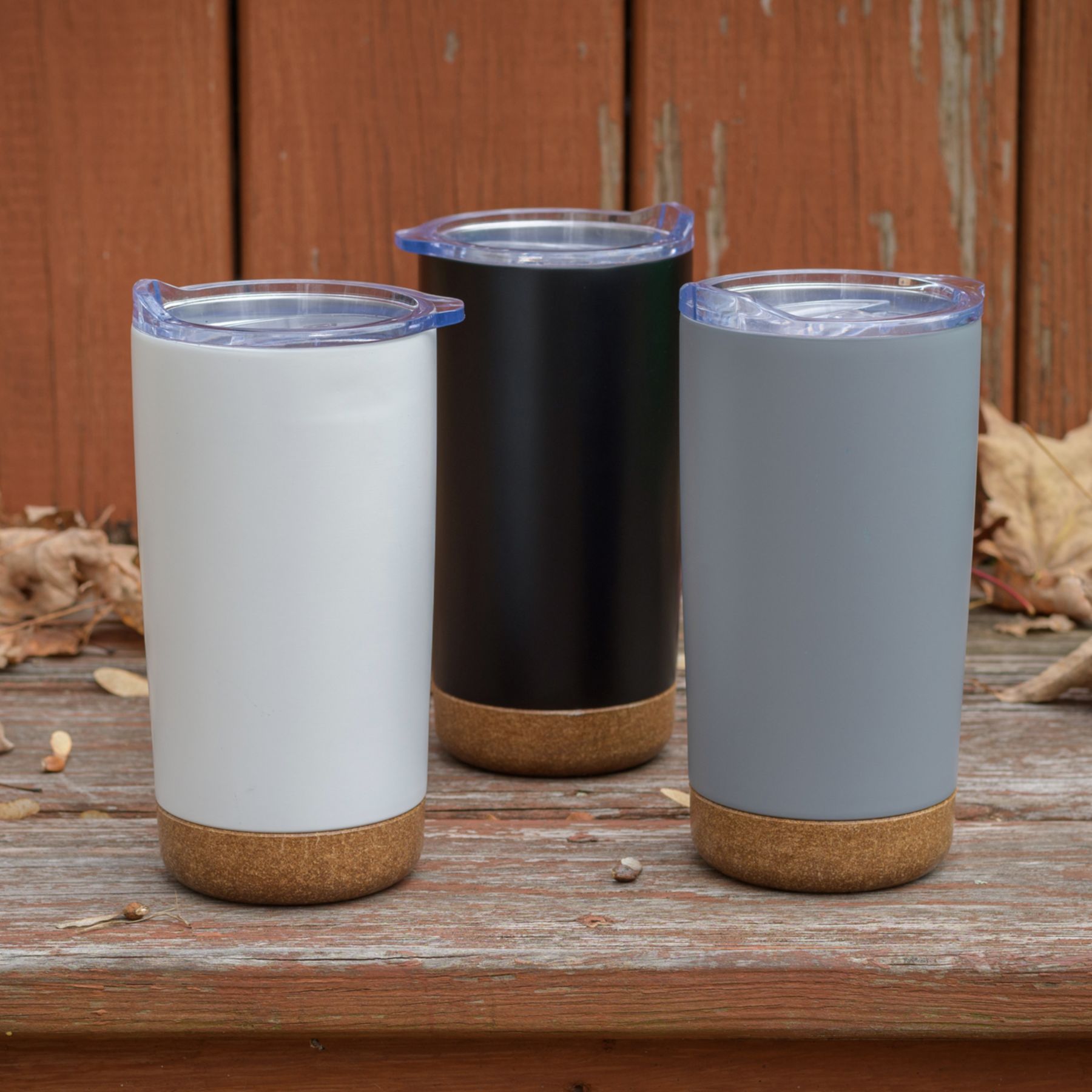 Saratoga Cork Bottom Stainless Tumbler 18 Oz 1
