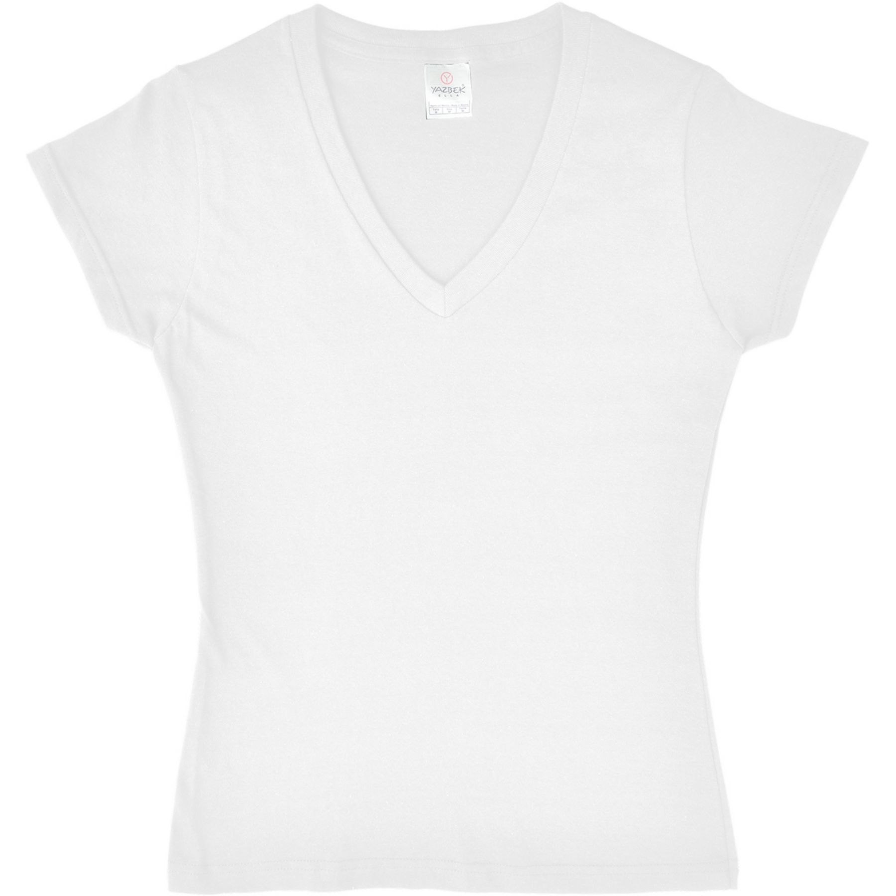 Ladies V-Neck T-Shirt Embroidered 1