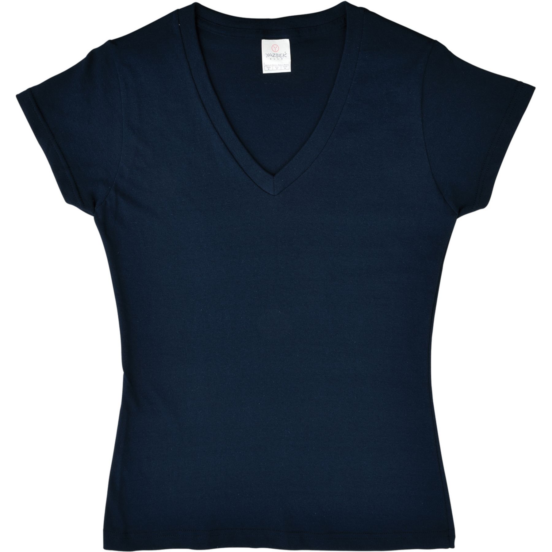 Ladies V-Neck T-Shirt Embroidered 1