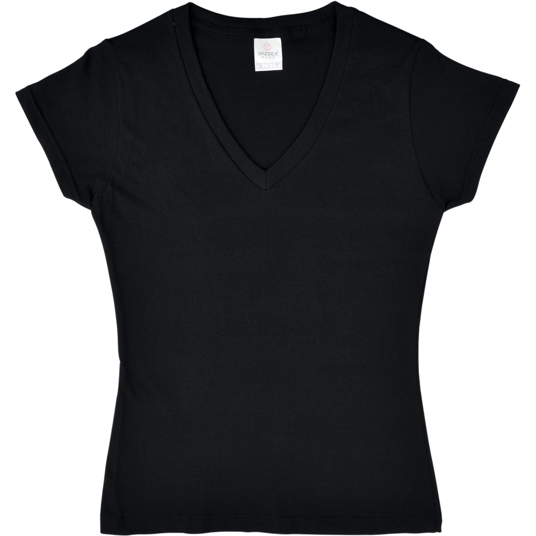 Ladies V-Neck T-Shirt Embroidered 1