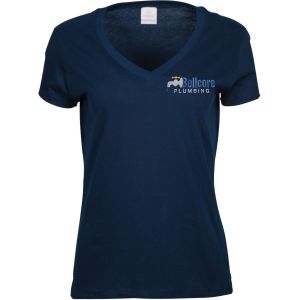 Ladies V-Neck T-Shirt Embroidered 1 Ladies V-Neck T-Shirt Embroidered 1