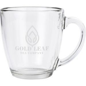 Etched Tapered Glass Mug 15.5 Oz 1 Etched Tapered Glass Mug 15.5 Oz 1