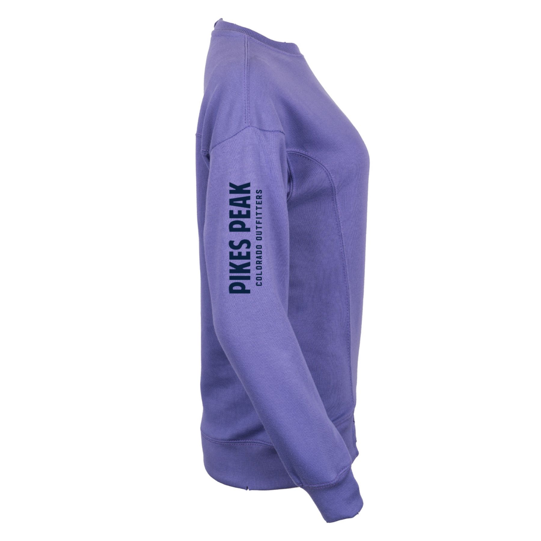 Ladies' French Terry Oversized Crew - Full Color 1