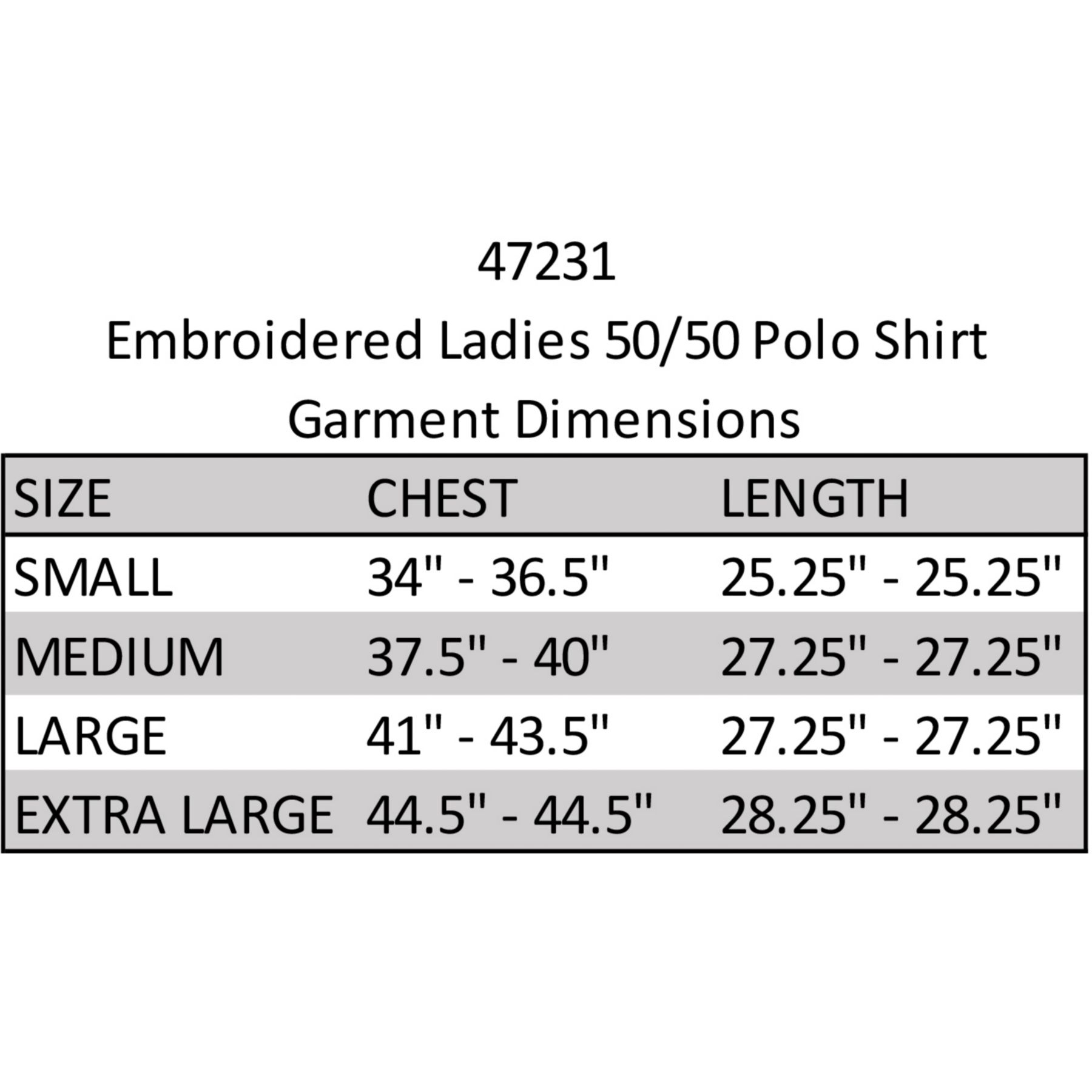 Embroidered Ladies 50/50 Polo Shirt 1