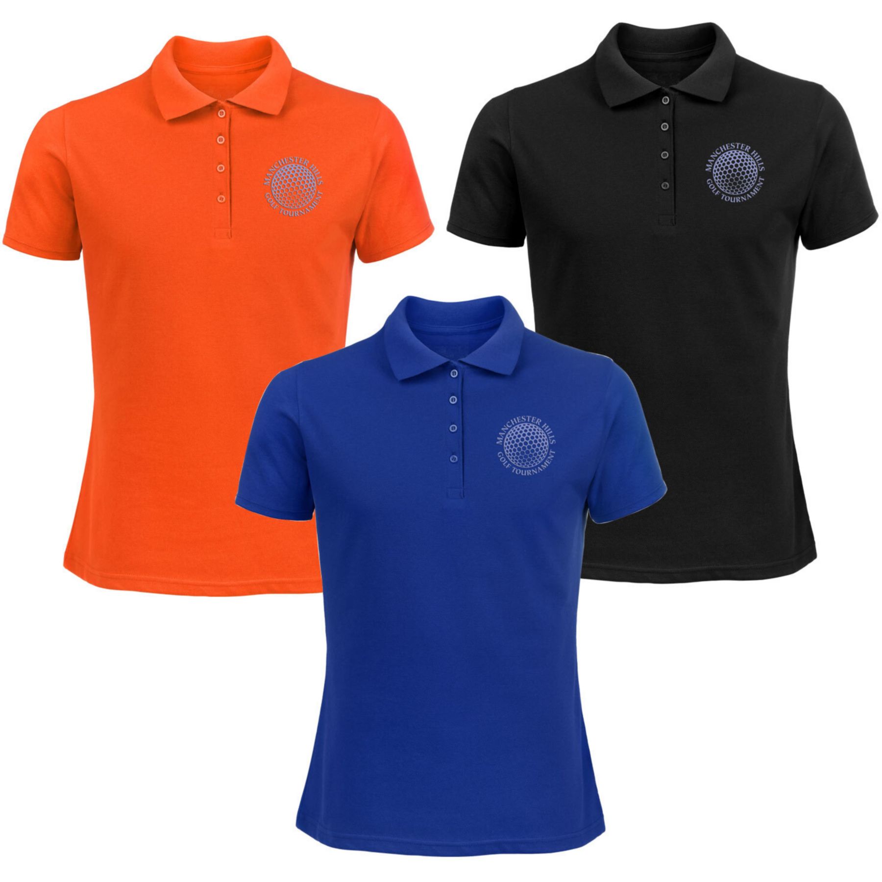 Embroidered Ladies 50/50 Polo Shirt 1
