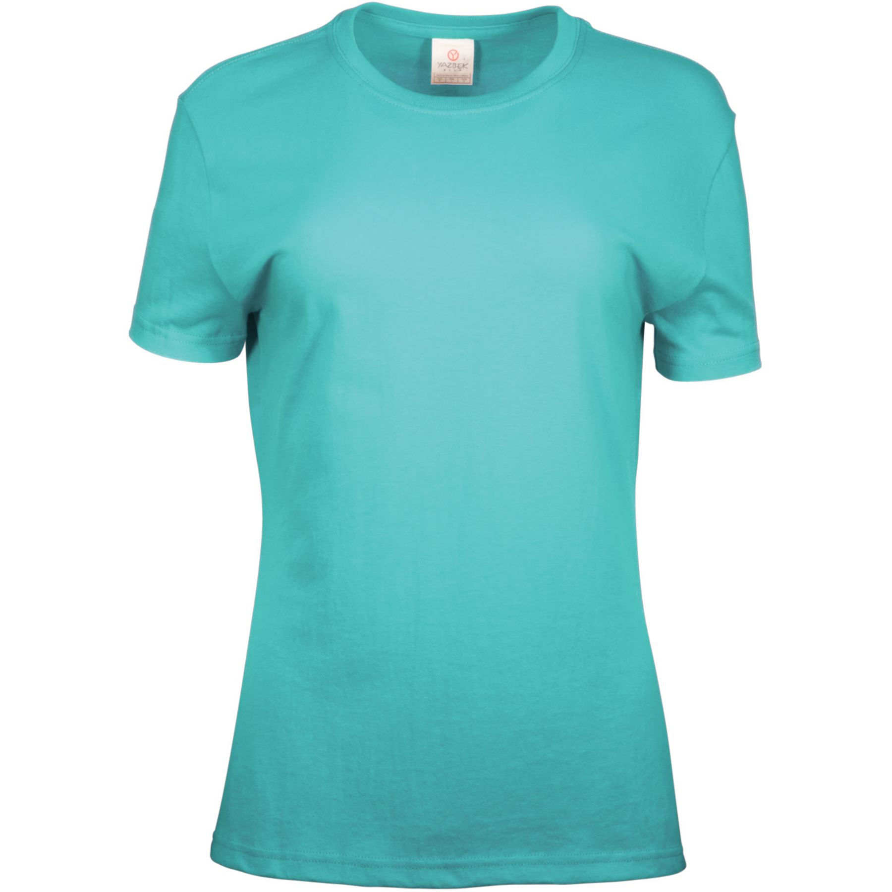 Screen Printed Ladies 100% Cotton Colored T-Shirt 1