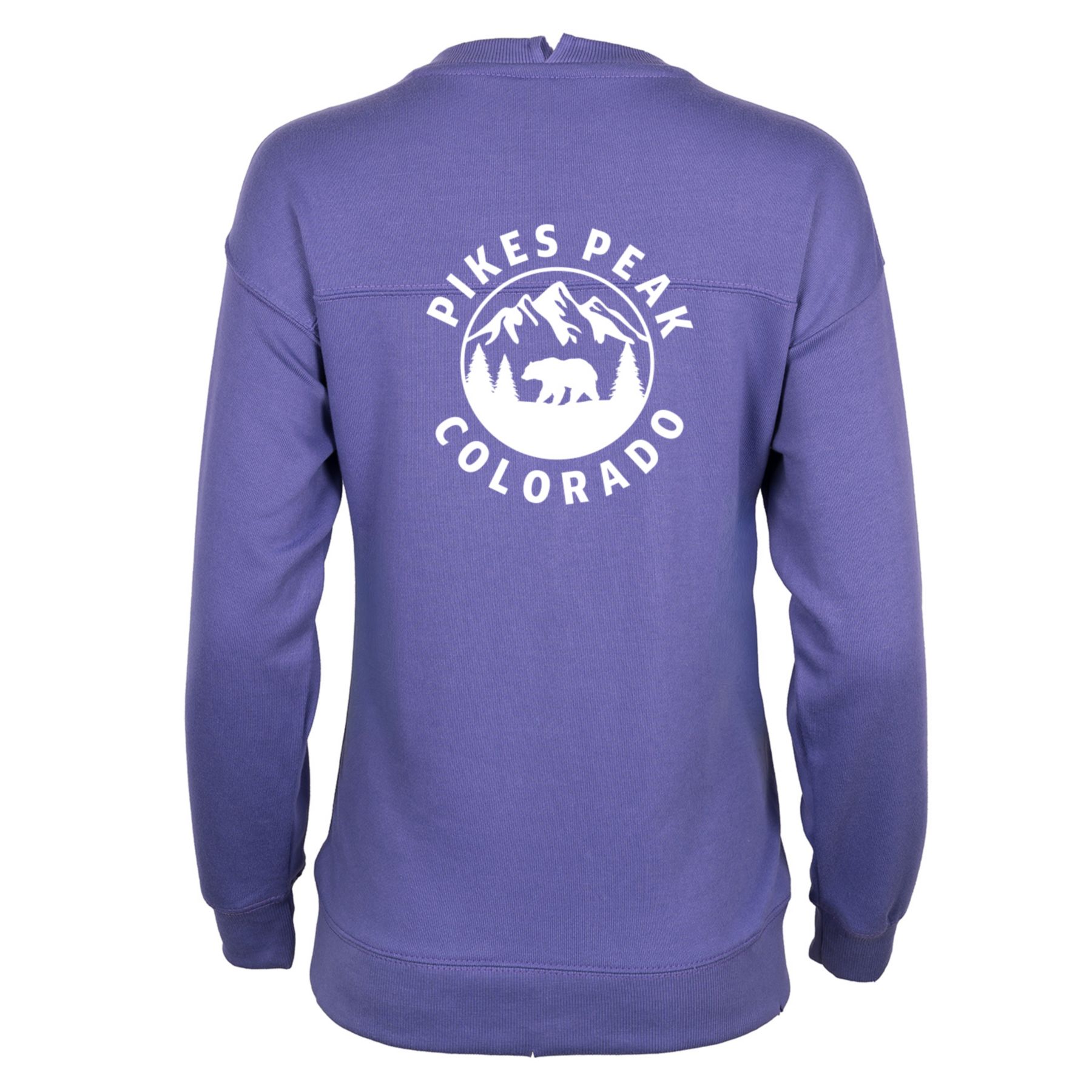 Ladies' French Terry Oversized Crew - Screen Print 1