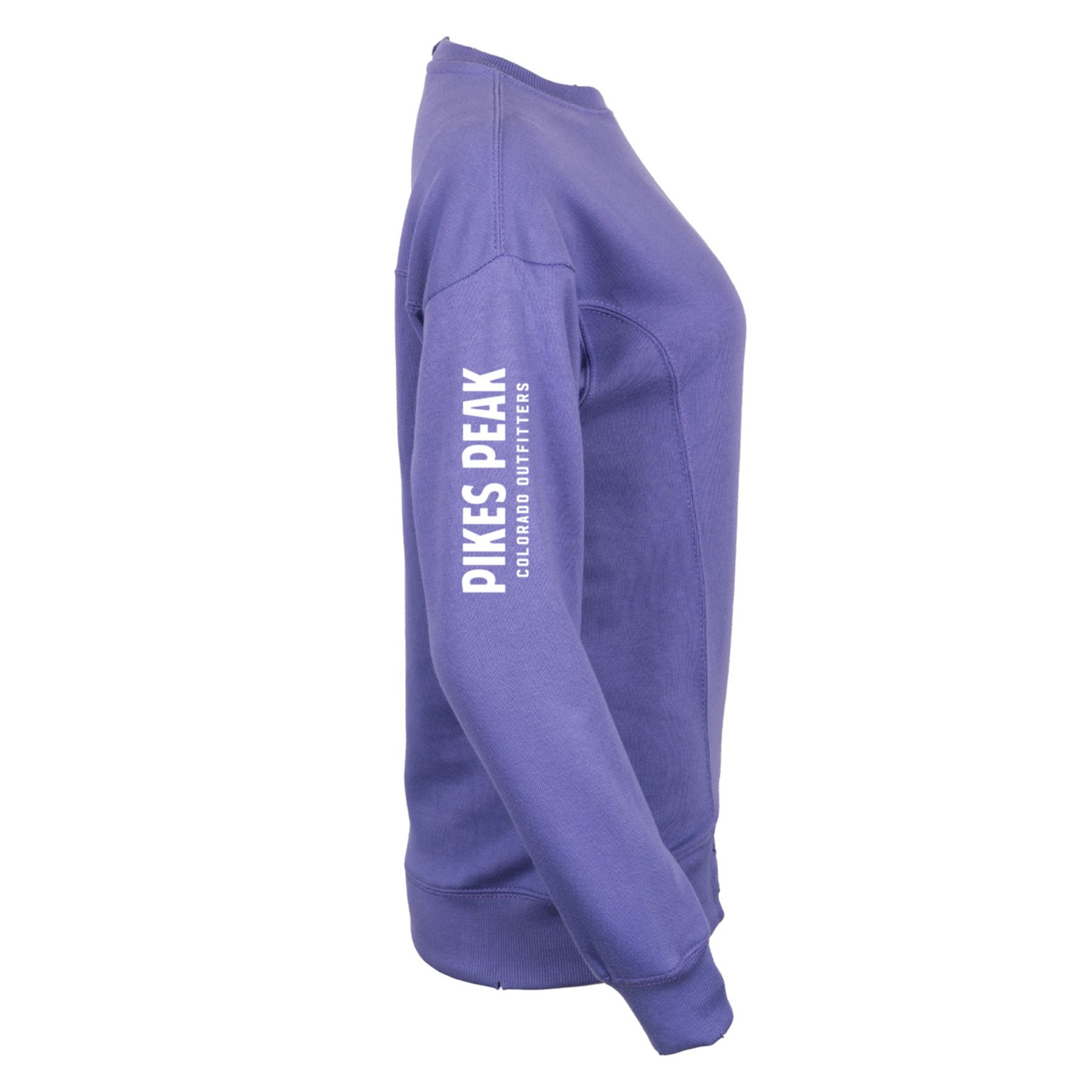 Ladies' French Terry Oversized Crew - Screen Print 1