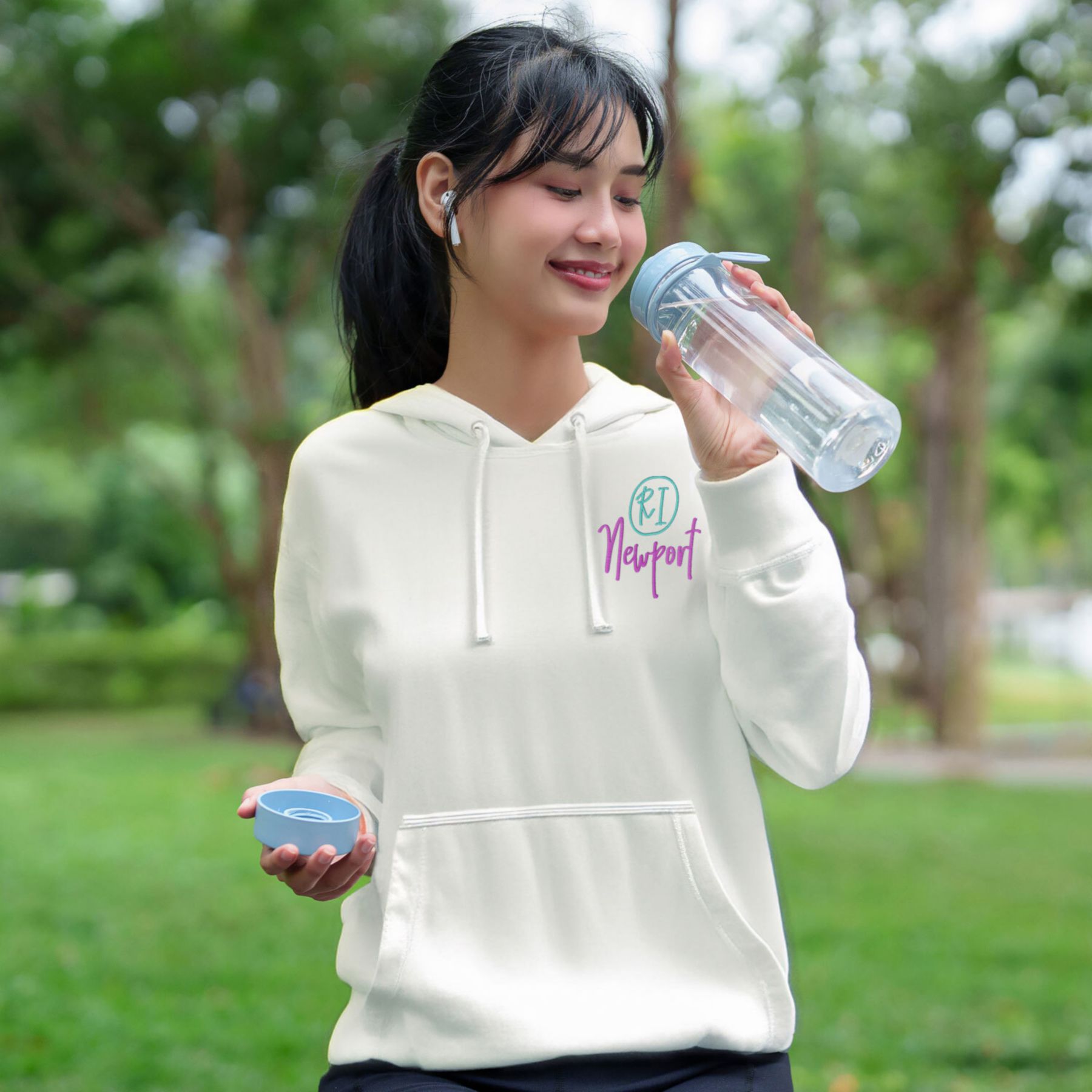 Adult Fleece Hoodie Embroidered 1