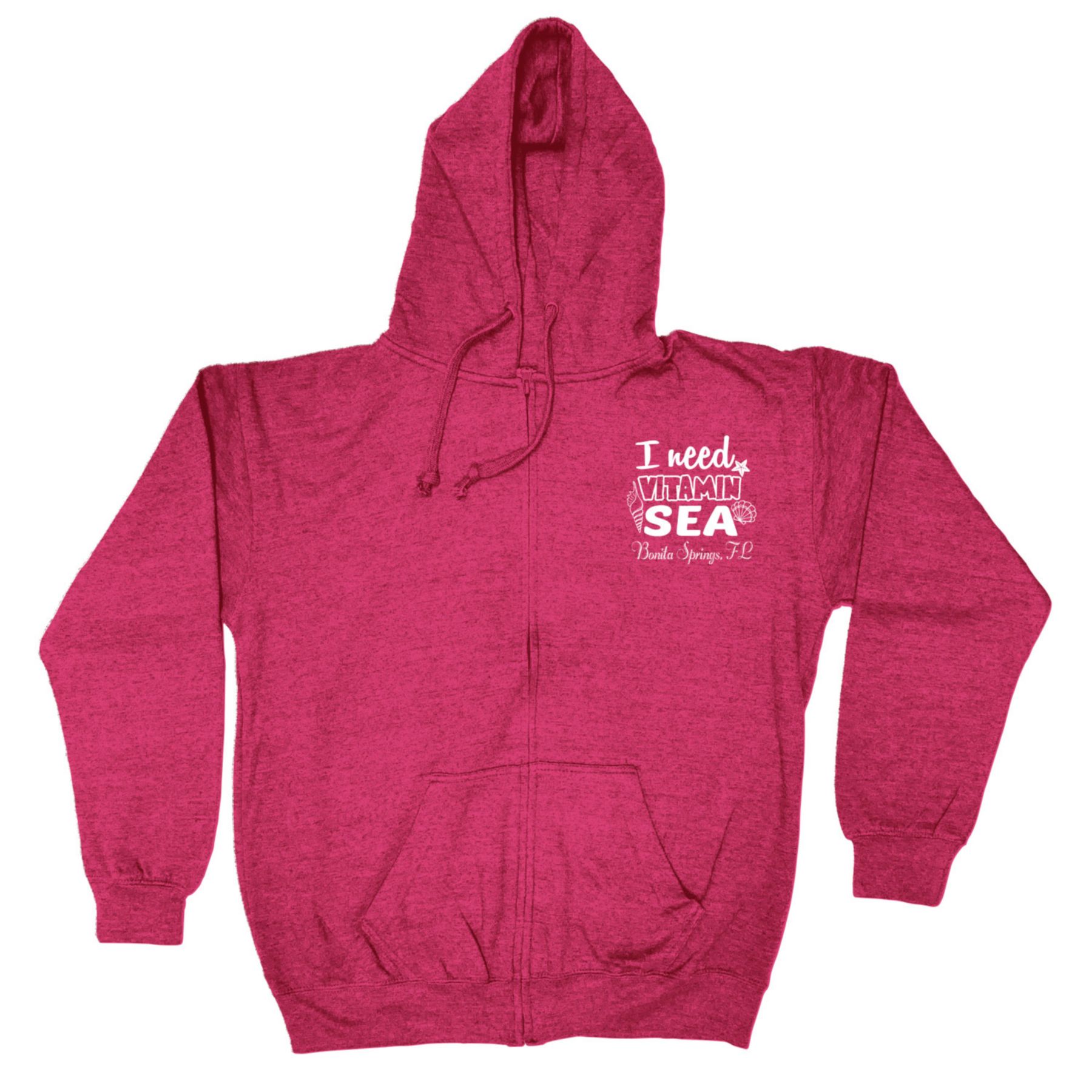 Adult Full Zip Vantage Heather Hoodie - Screen 1