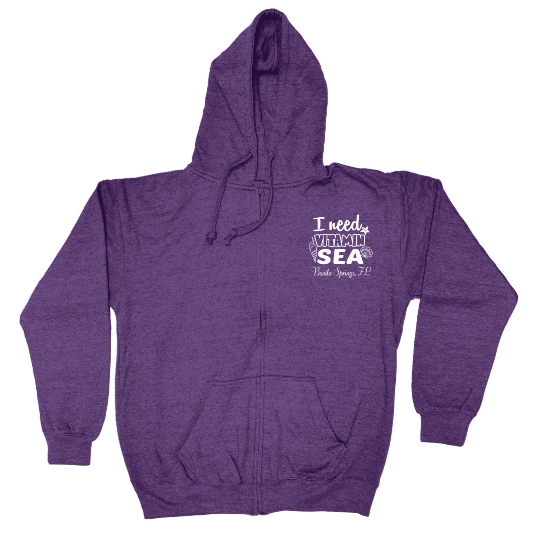 Adult Full Zip Vantage Heather Hoodie - Screen 1