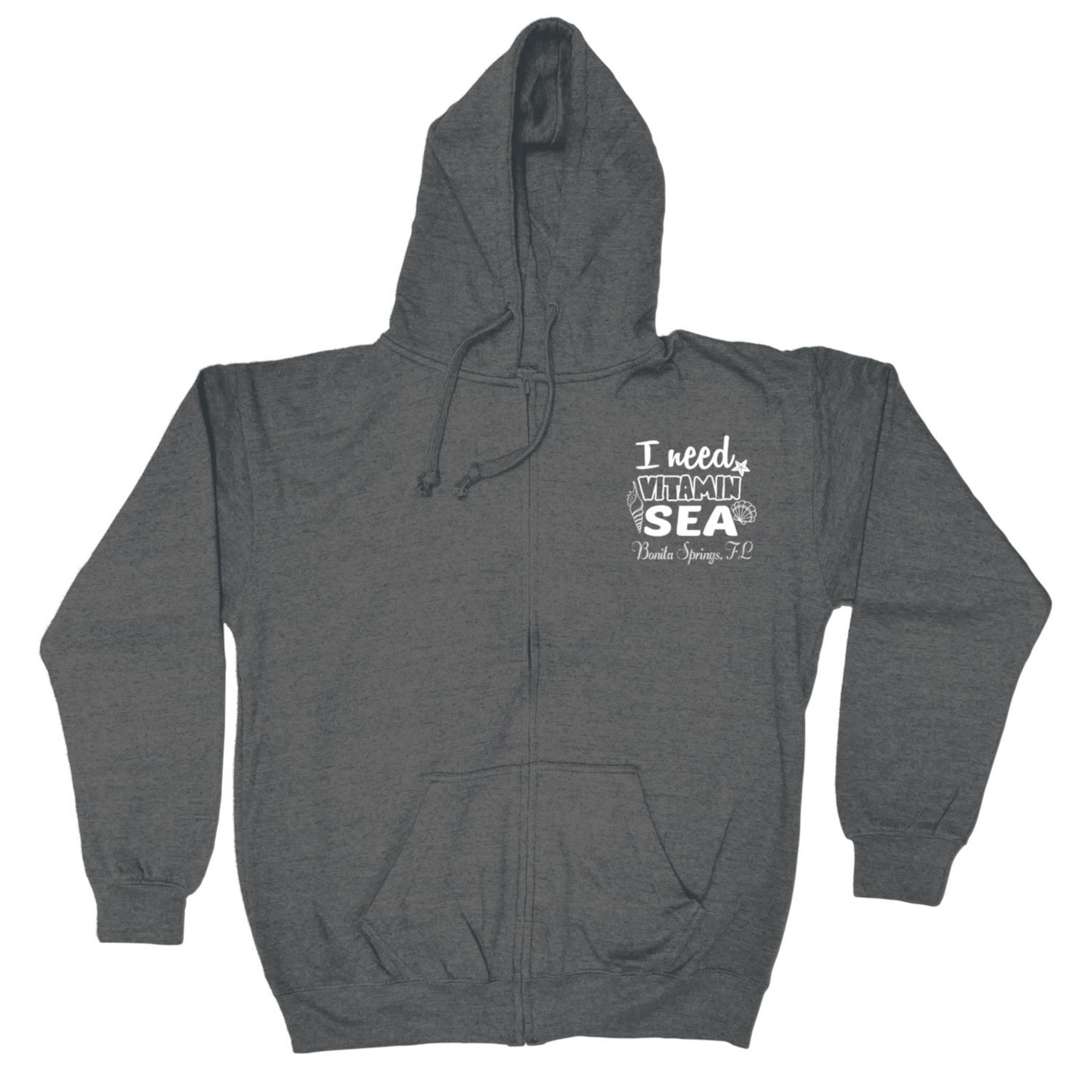 Adult Full Zip Vantage Heather Hoodie - Screen 1