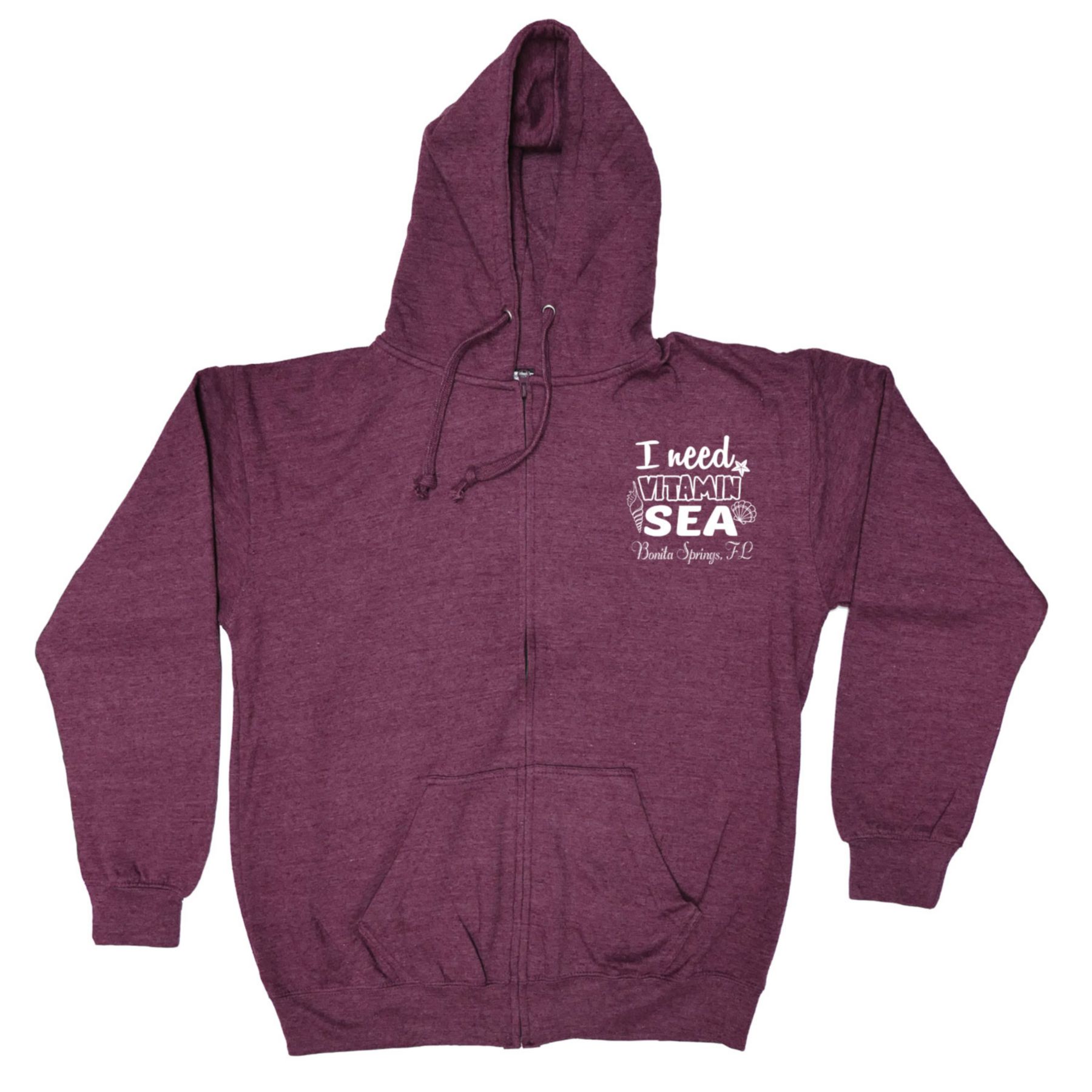 Adult Full Zip Vantage Heather Hoodie - Screen 1