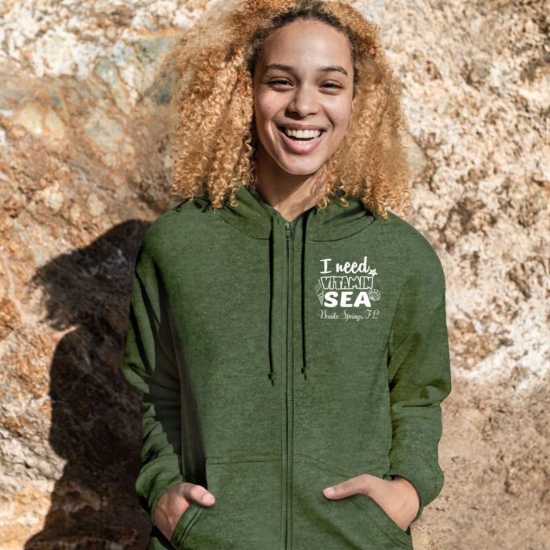 Adult Full Zip Vantage Heather Hoodie - Screen 1 Adult Full Zip Vantage Heather Hoodie - Screen 1