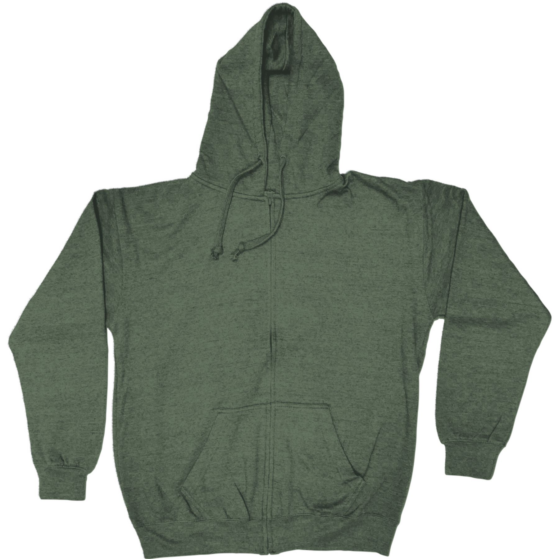 Adult Full Zip Vantage Heather Hoodie - Screen 1