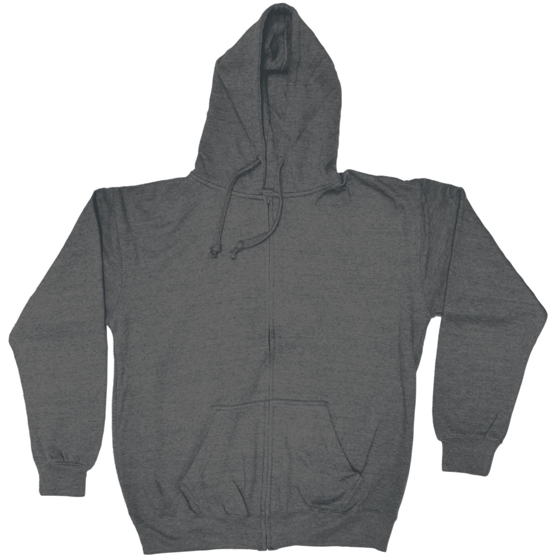 Adult Full Zip Vantage Heather Hoodie - Screen 1