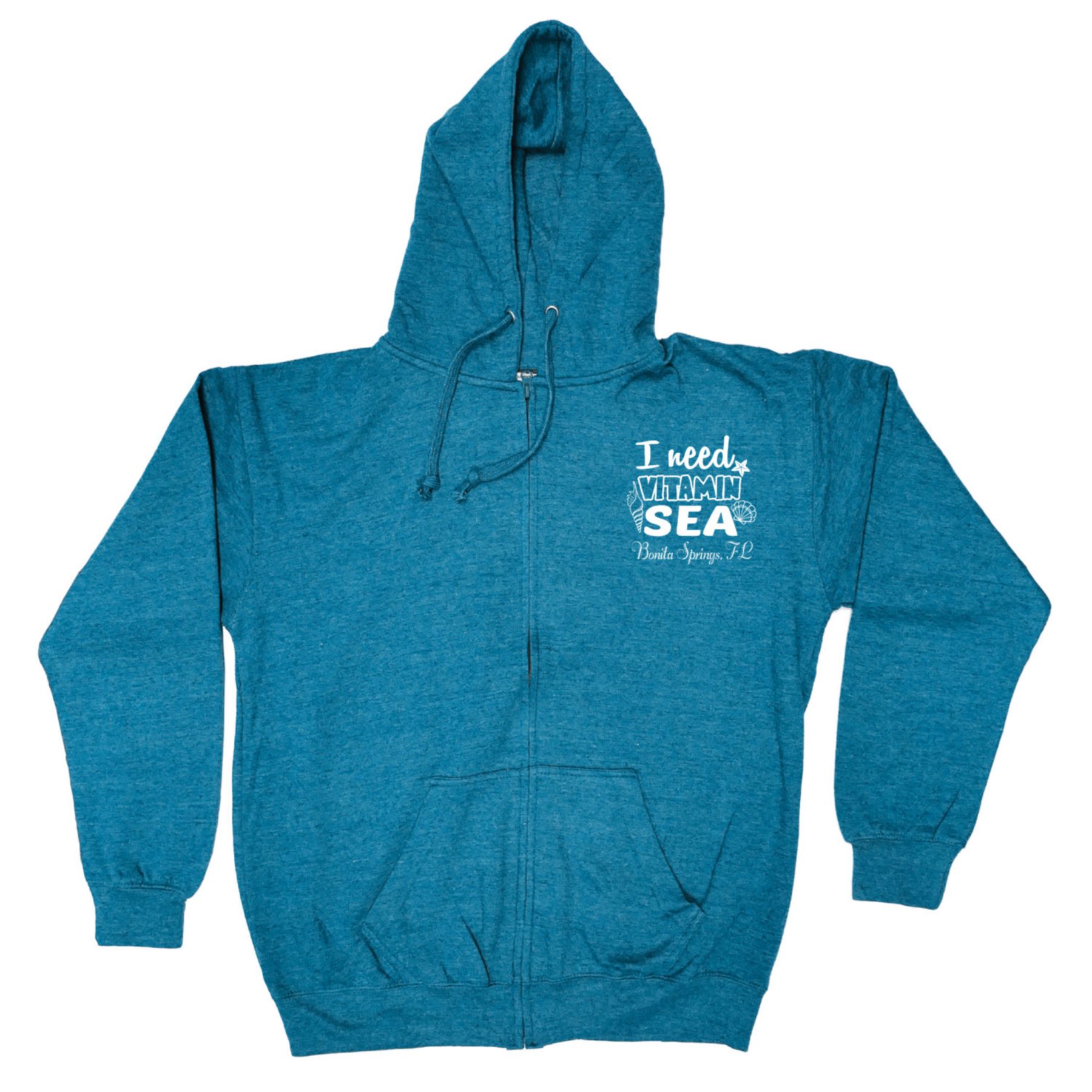 Adult Full Zip Vantage Heather Hoodie - Screen 1